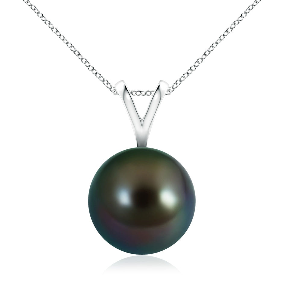 Tahitian Pearl Solitaire V-Bale Pendant
