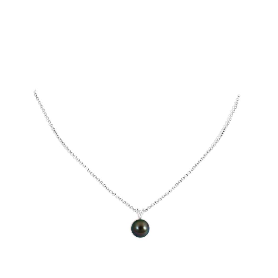 Tahitian Pearl Solitaire V-Bale Pendant