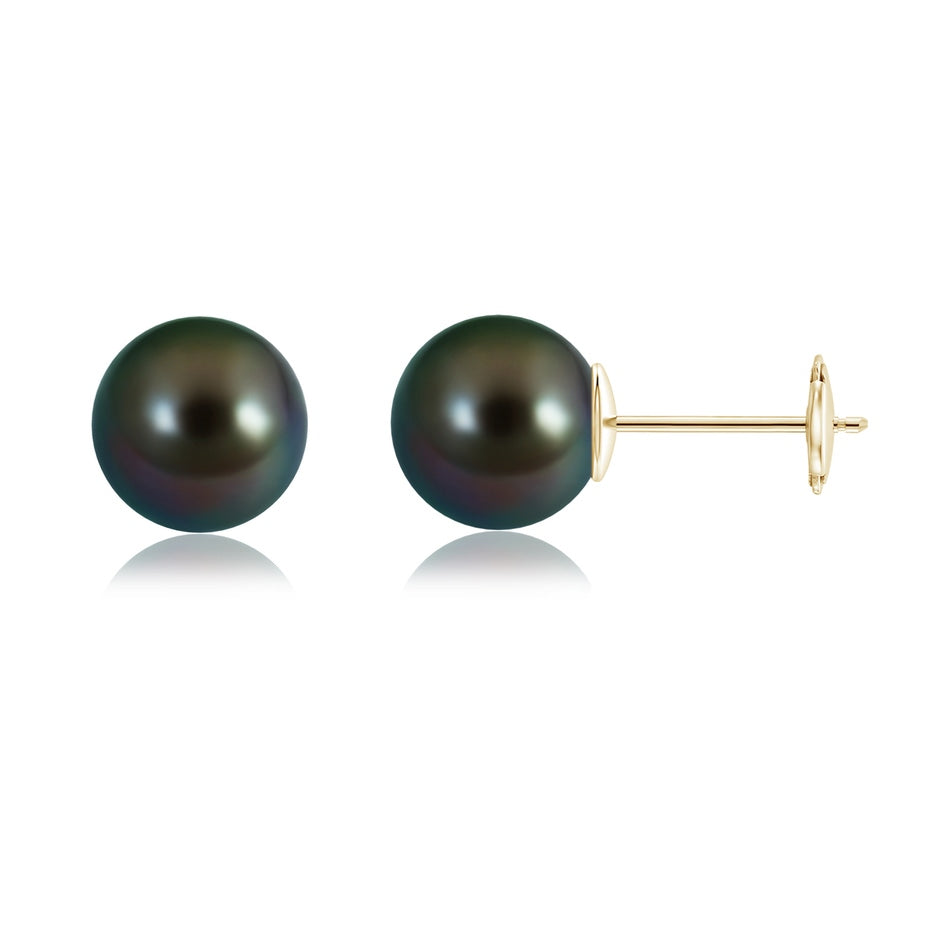 Classic Tahitian Pearl Solitaire Studs