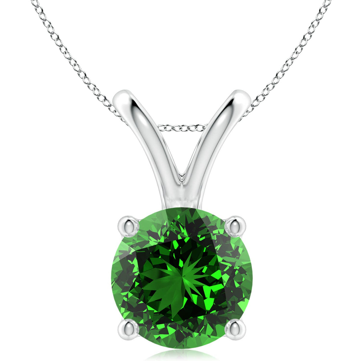 2.12 CTW Lab-Grown Emerald and Lab Diamond Cross Pendant in 14K Yellow Gold