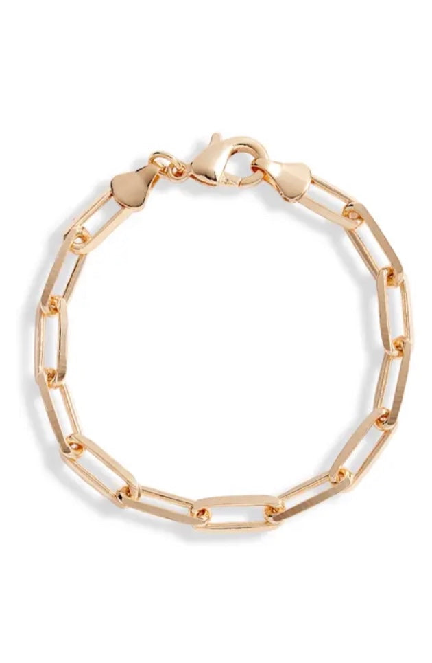 Ten Mm Paper Clip Bracelet