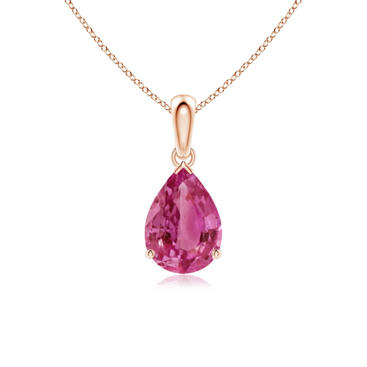 11.72 CTW GIA Certified Kite-Shaped Step-Cut Amethyst Tassel Drop Pendant in 14K Rose Gold