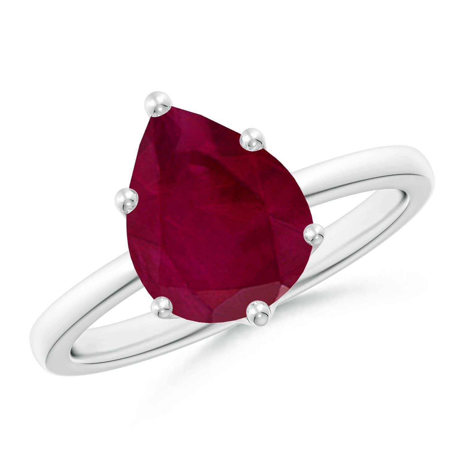 1.49 CTW Round Blue Sapphire Engagement Ring with Hidden Diamond Accents in 18K White Gold