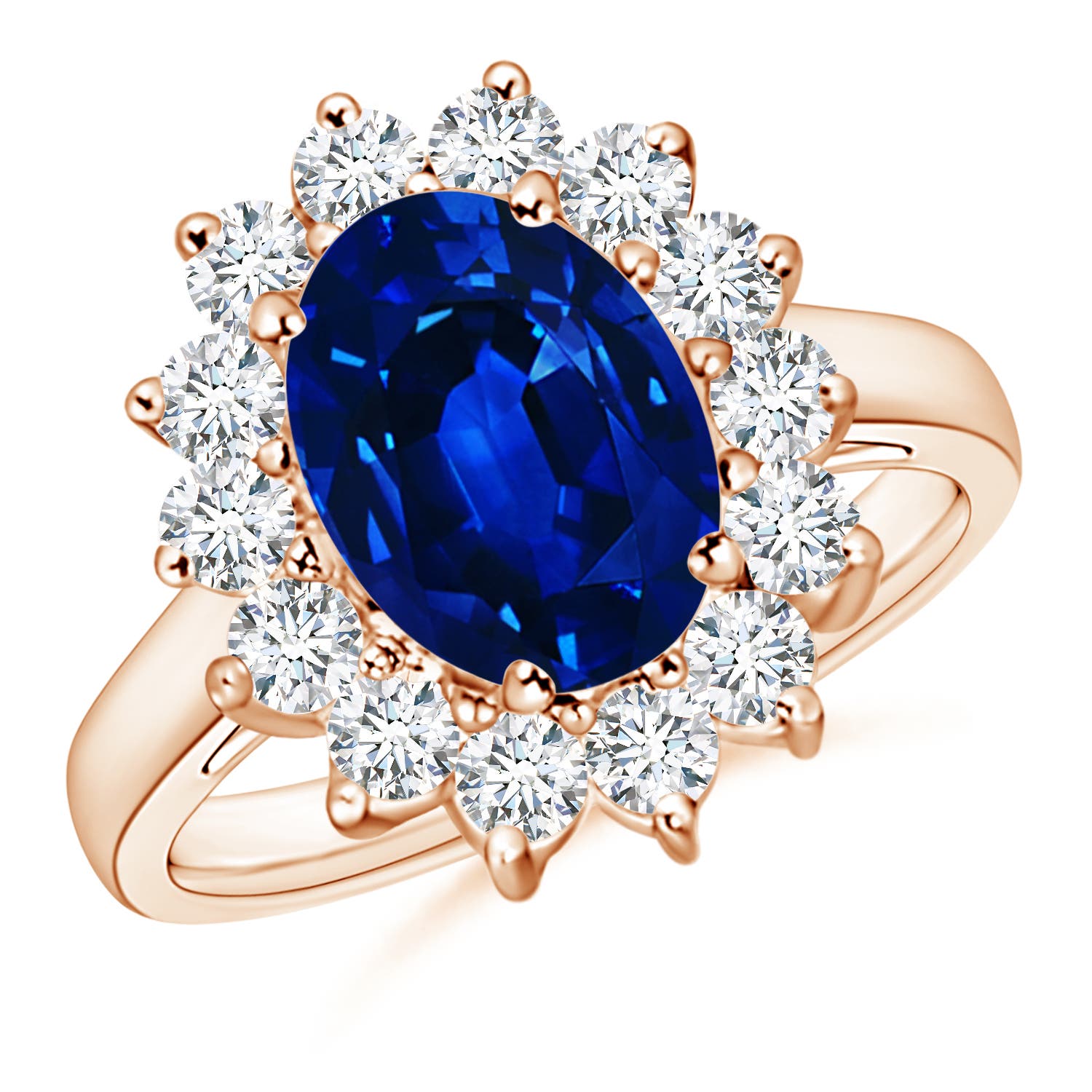 26.21 CTW Prong-Set GIA Certified Solitaire Cushion Morganite Feather Ring in 14K Rose Gold