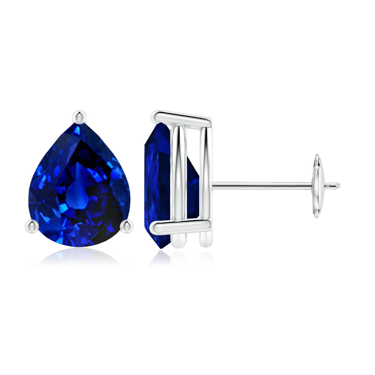 5.5 CTW Multi-Shape Emerald Dangle Earrings in 18K White Gold