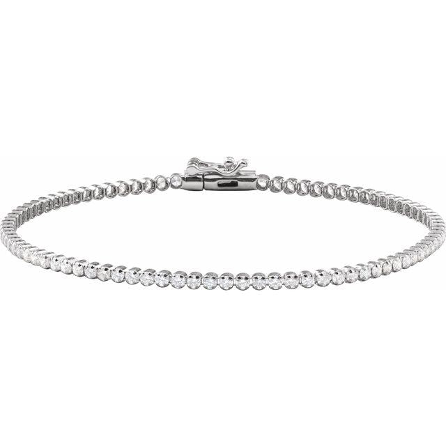 5.8Ct Lab-grown Diamond Bracelet in 14K Yellow Gold