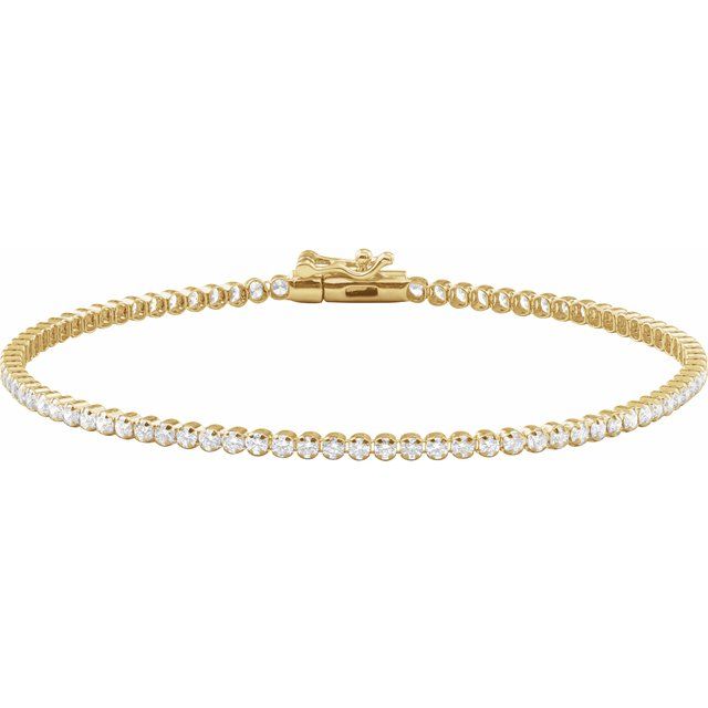 5.8Ct Lab-grown Diamond Bracelet in 14K Yellow Gold
