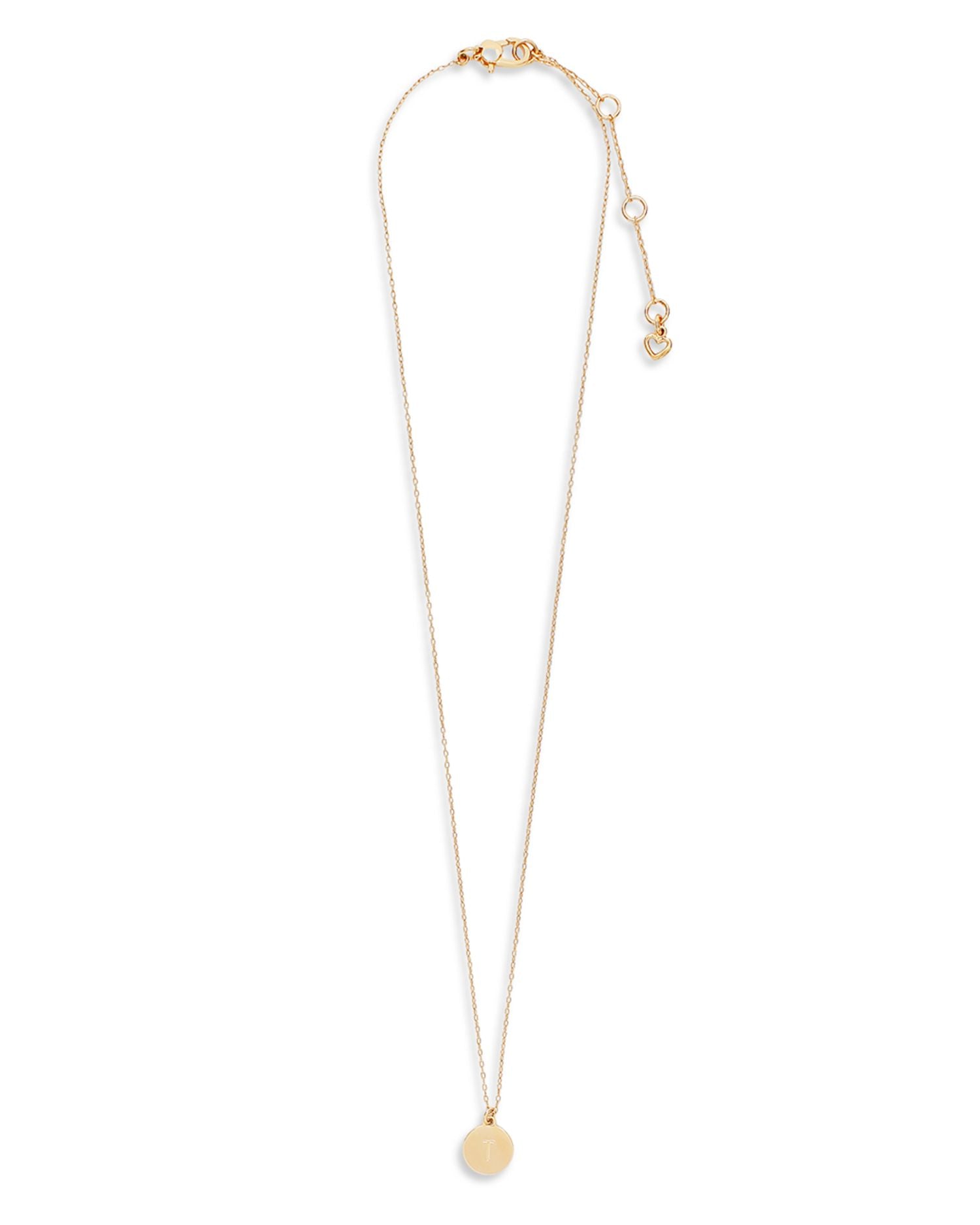 T Mini Pendant Necklace, 17'