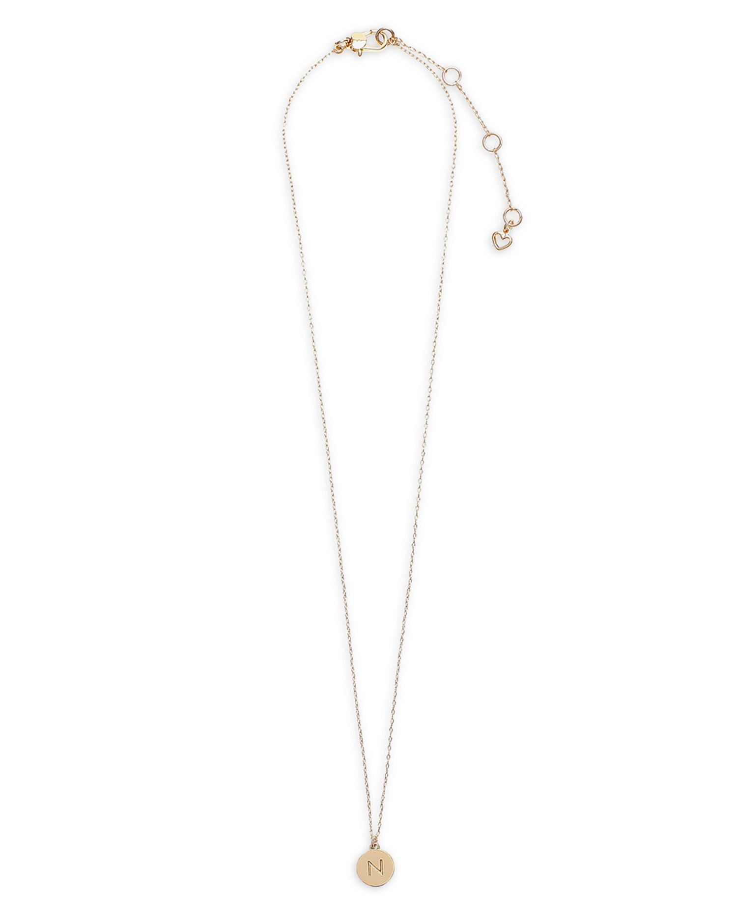 N Mini Pendant Necklace, 17'-20'