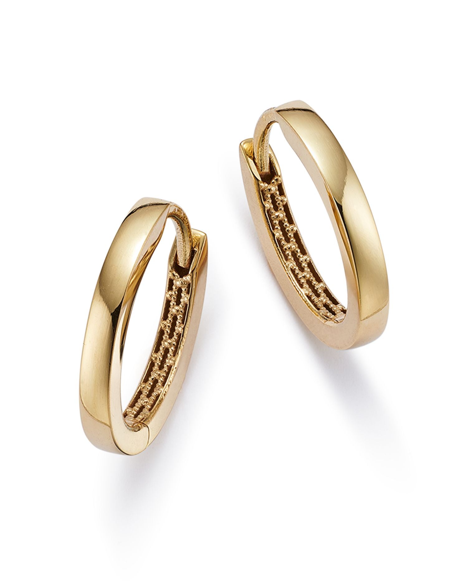 Huggie Hoop Earrings in 14K Yellow Gold- Exclusive