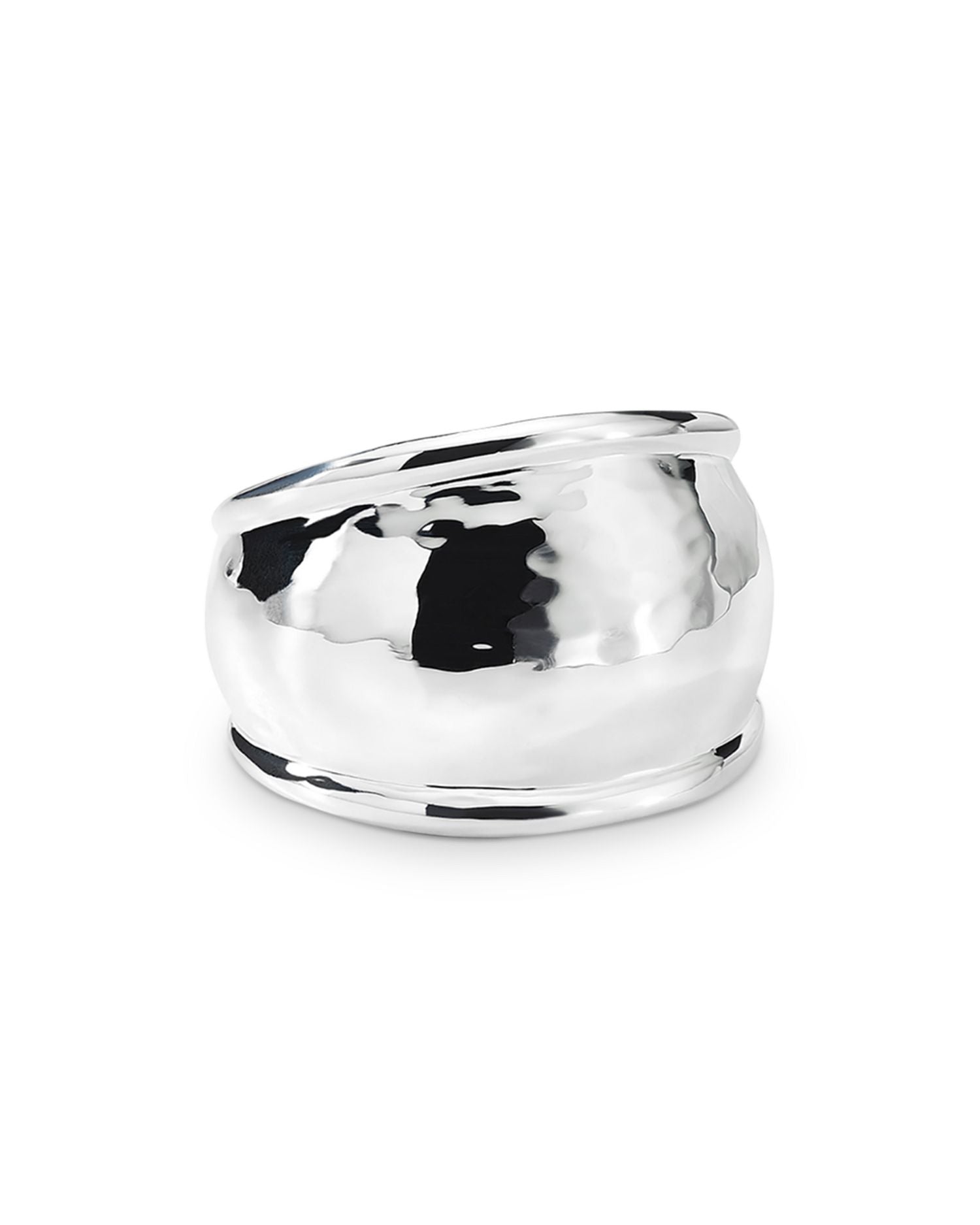 Sterling Silver Classico Hammered Dome Ring