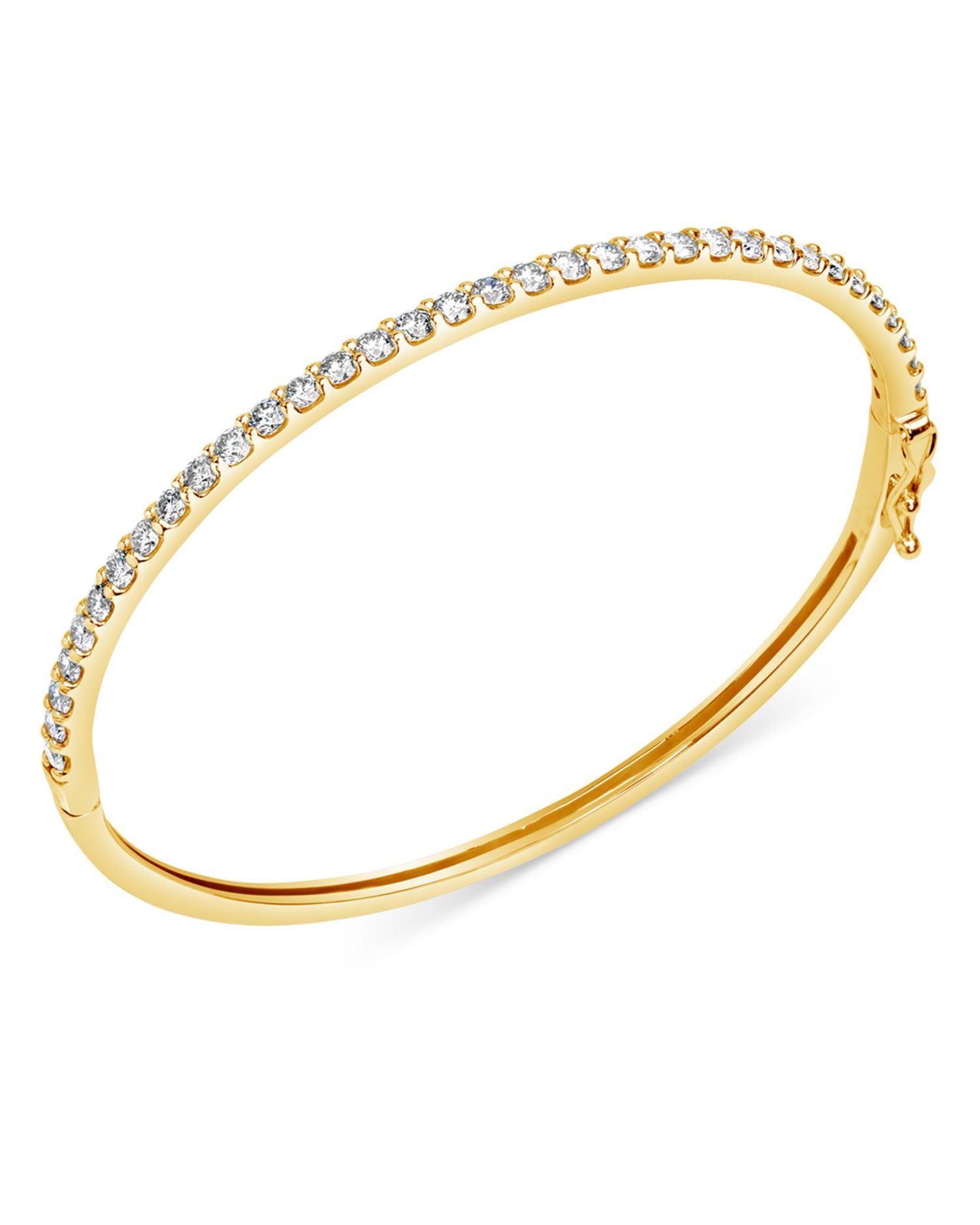 Diamond Bangle Bracelet in 14K Yellow Gold, 1.0 ct. t.w. - Exclusive