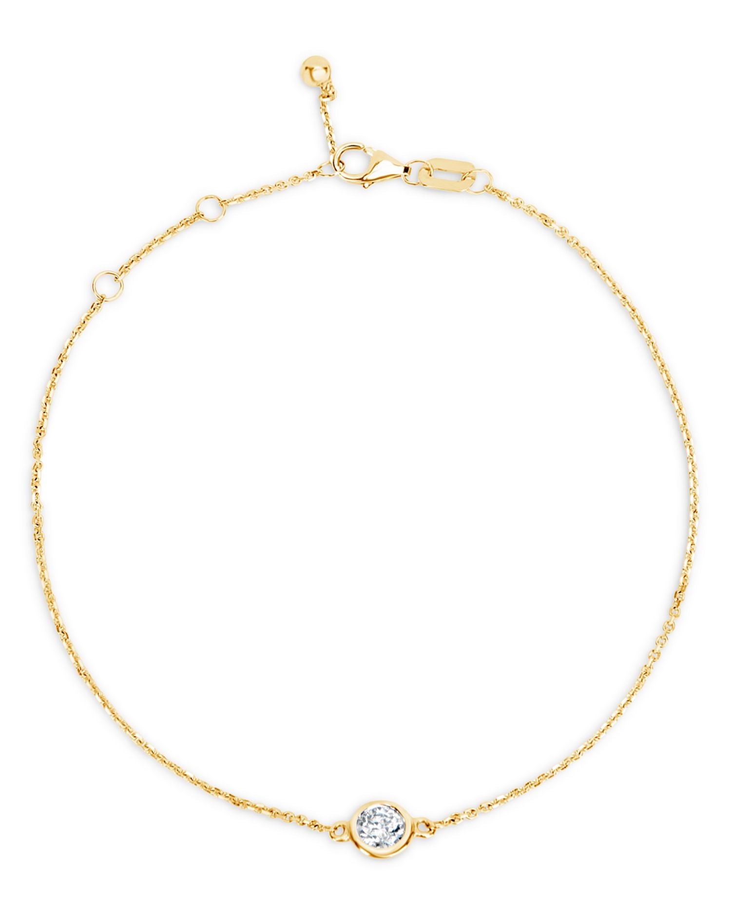 Diamond Bezel Bracelet in 14K Yellow Gold, 0.20 ct. t.w. - Exclusive