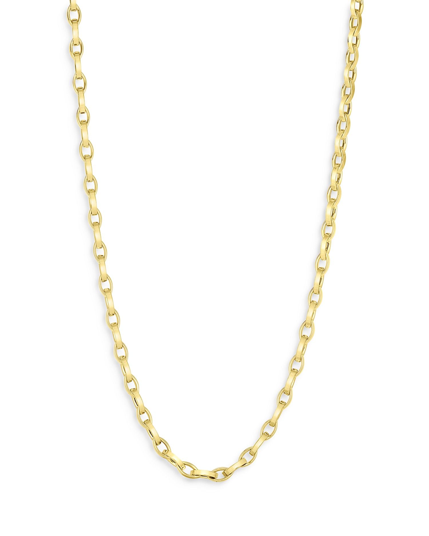 18K Yellow Gold Chain Necklace, 17'