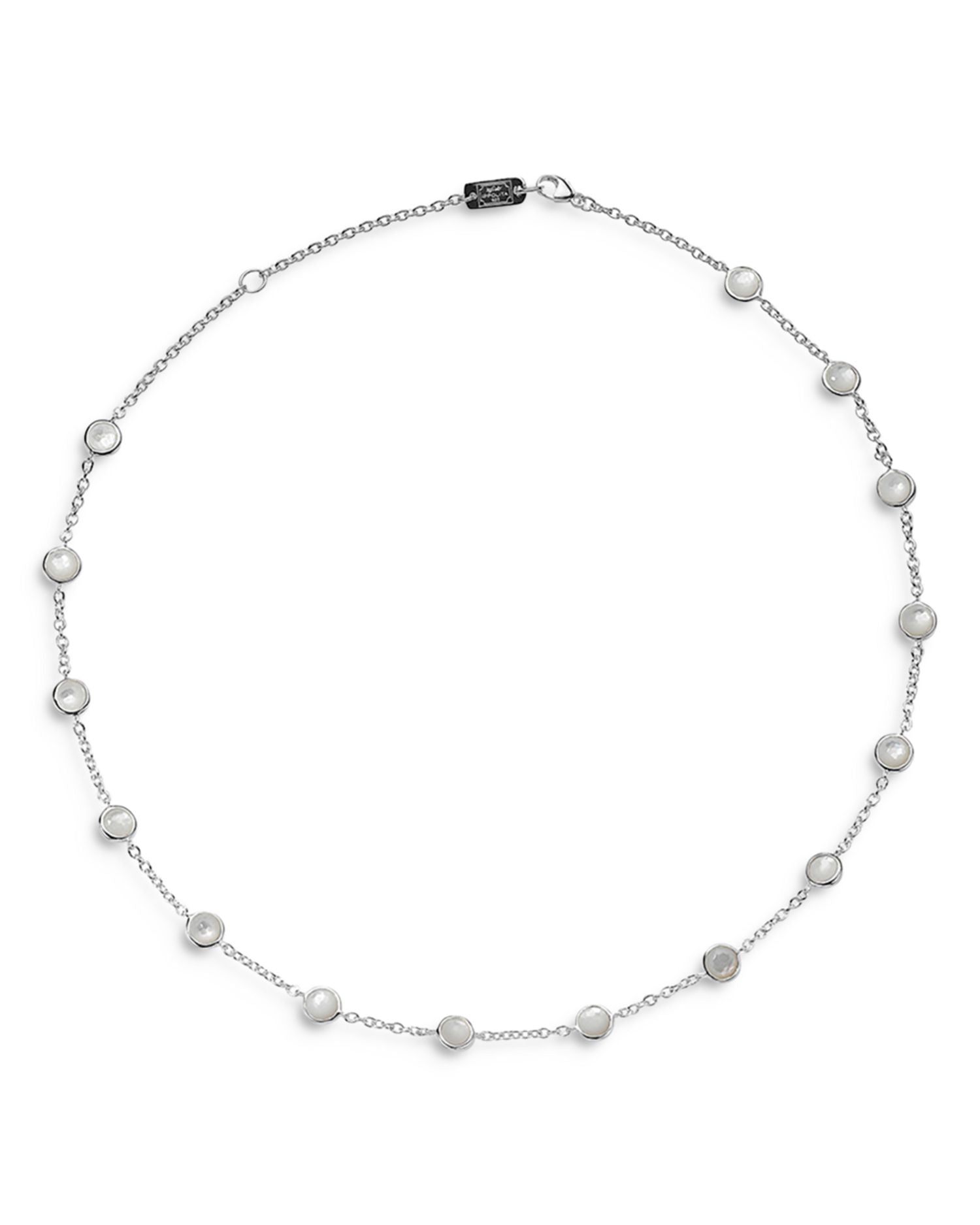 Sterling Silver Lollipop® Mother of Pearl Station Necklace, 16'