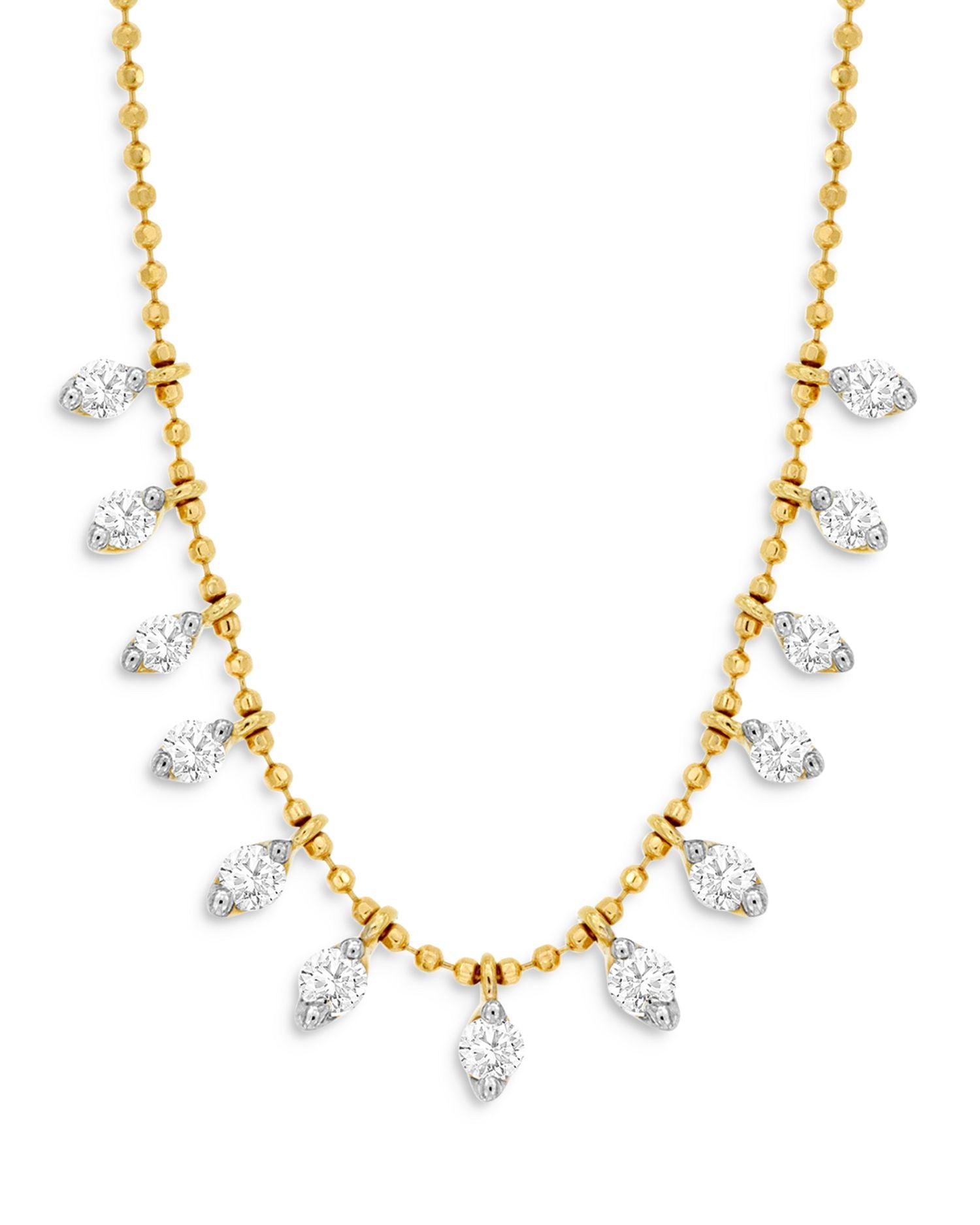 Diamond Drop Necklace in 14K Yellow Gold, 0.50 ct. t.w. - Exclusive