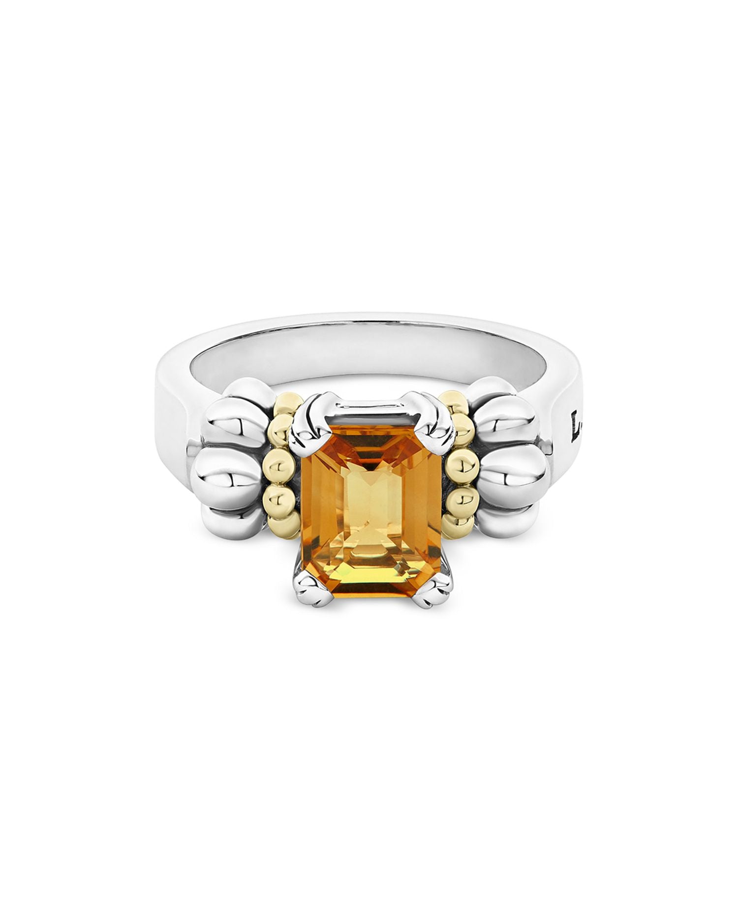 Sterling Silver & 18K Yellow Gold Glacier Citrine Ring