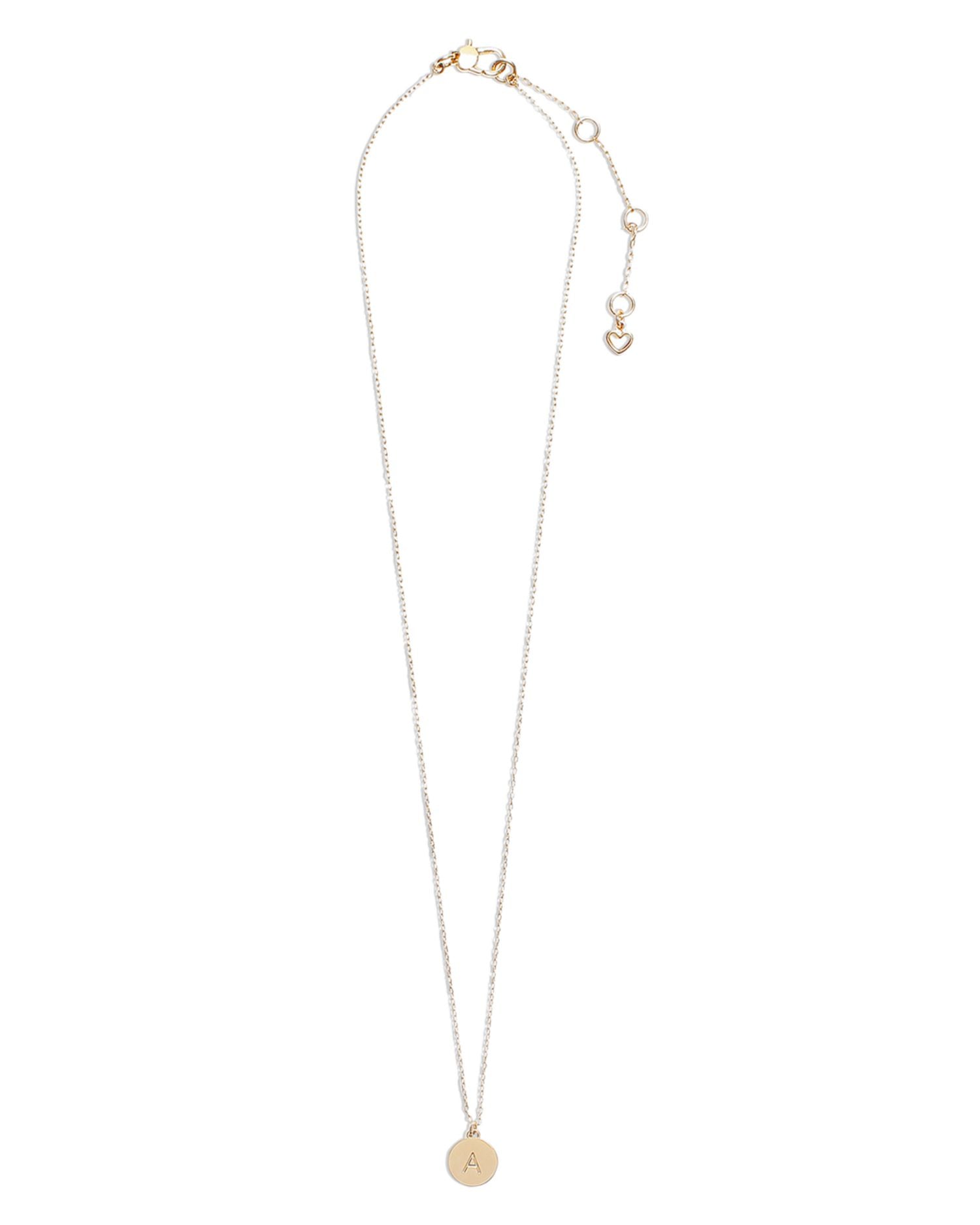 Mini Initial Pendant Necklace, 17'-20'