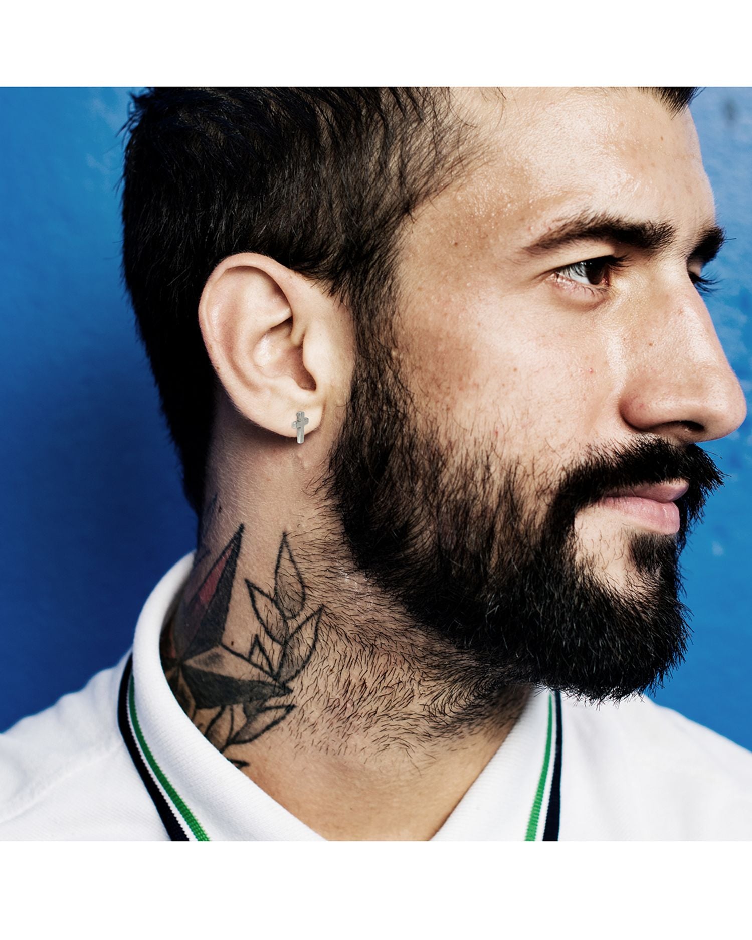 Sterling Silver Cross Stud Earrings