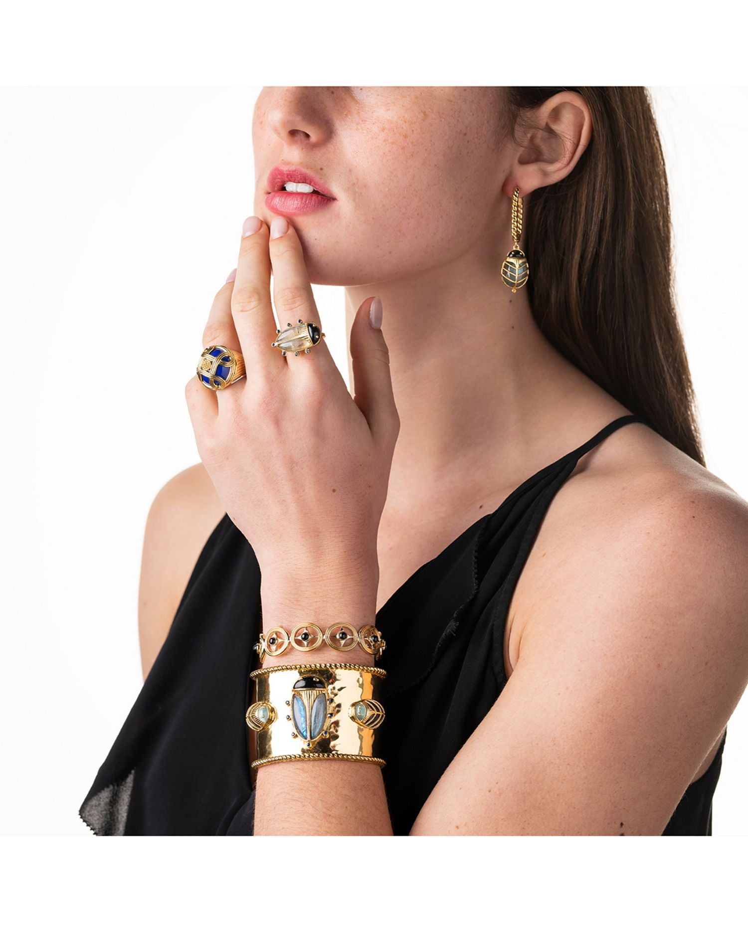 Scarab Cuff Bracelet