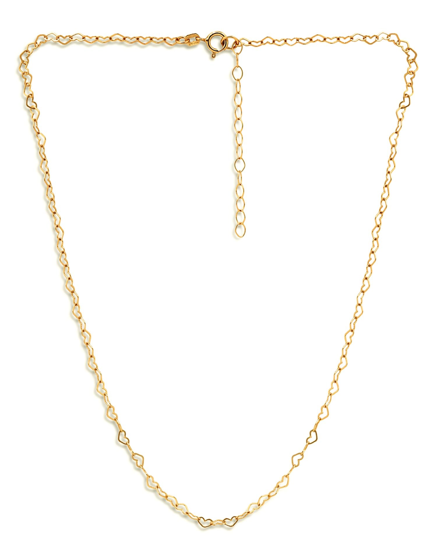 Heart Link Chain Necklace, 16' - Exclusive