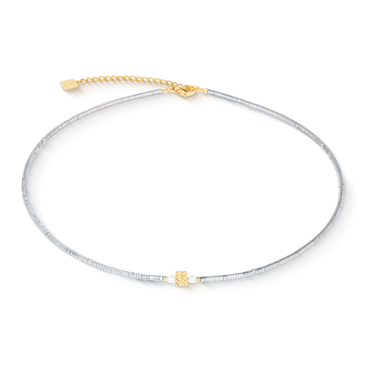 Necklace Edge & Grace silver-gold