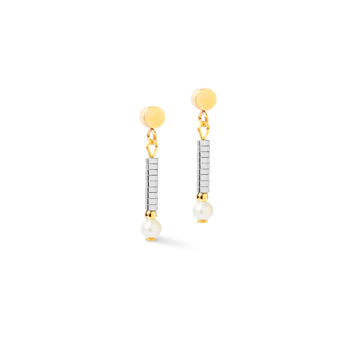 Earrings Edge & Grace silver-gold