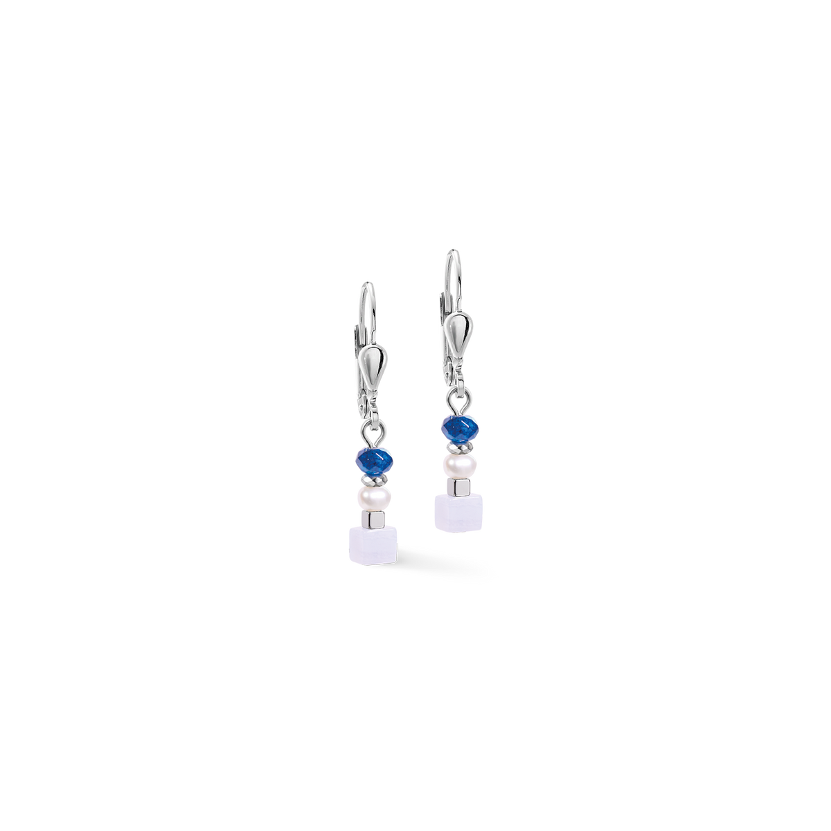 Drop Earrings Mosaic Sky Silver
