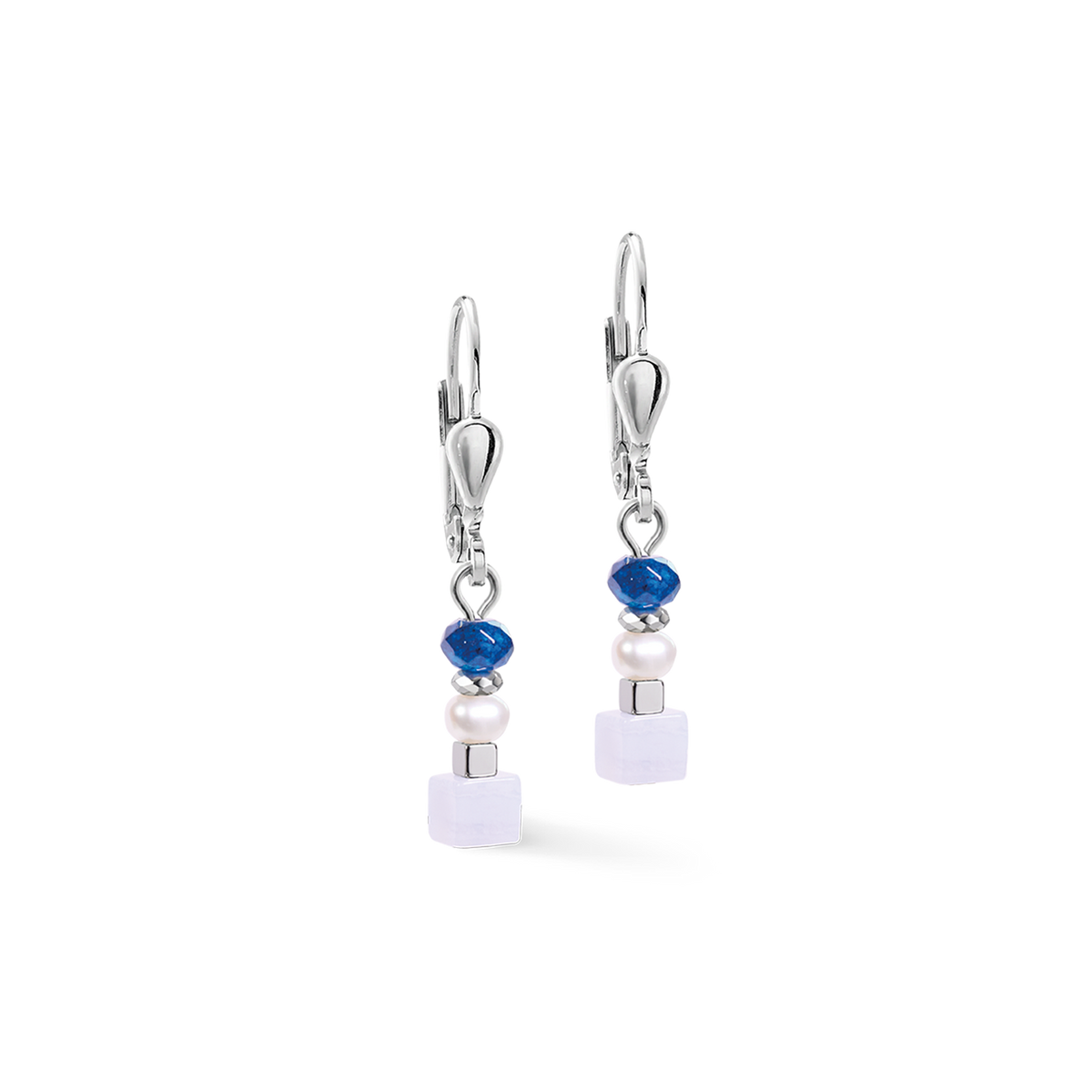 Drop Earrings Mosaic Sky Silver