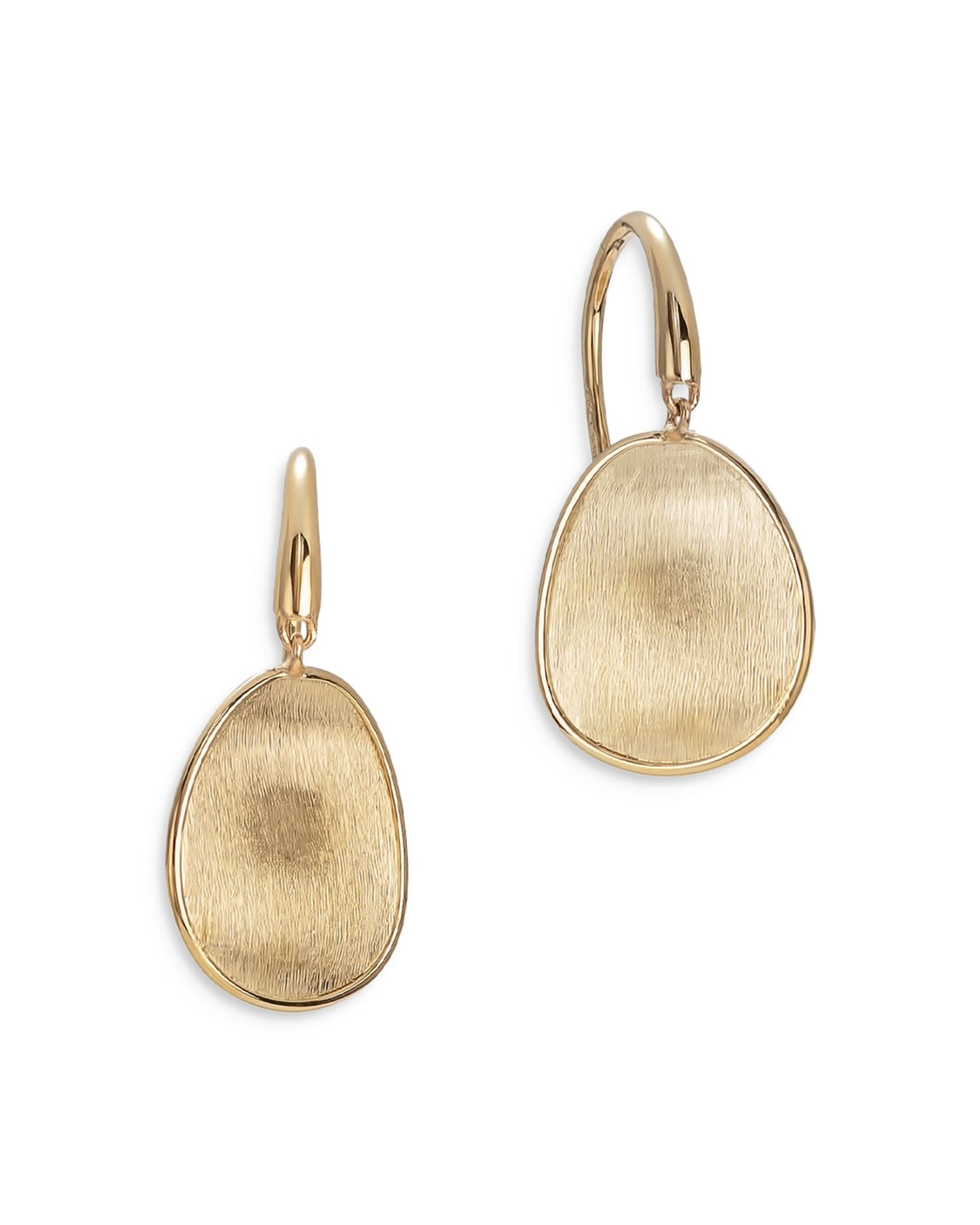 18K Yellow Gold Lunaria Small Drop Earrings