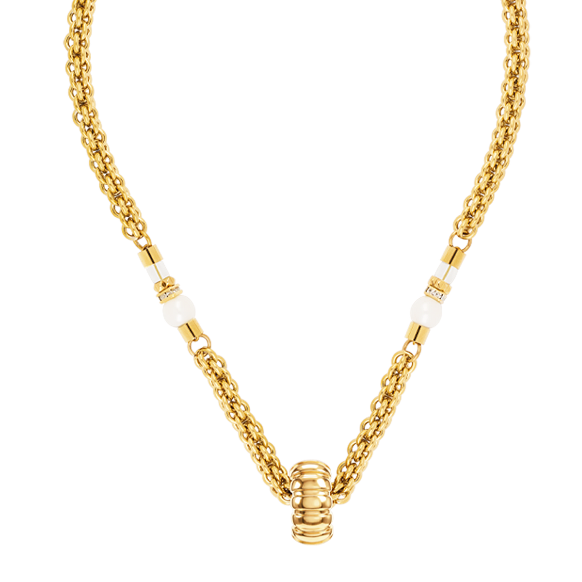 Structure Necklace Gold
