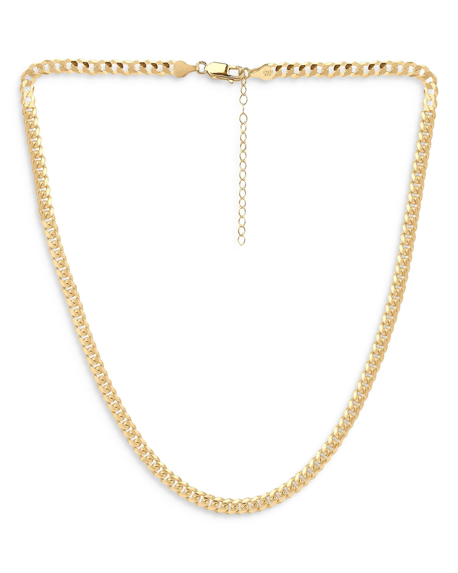 Cuban and Curb Link Chain Necklace, 16' - Exclusive