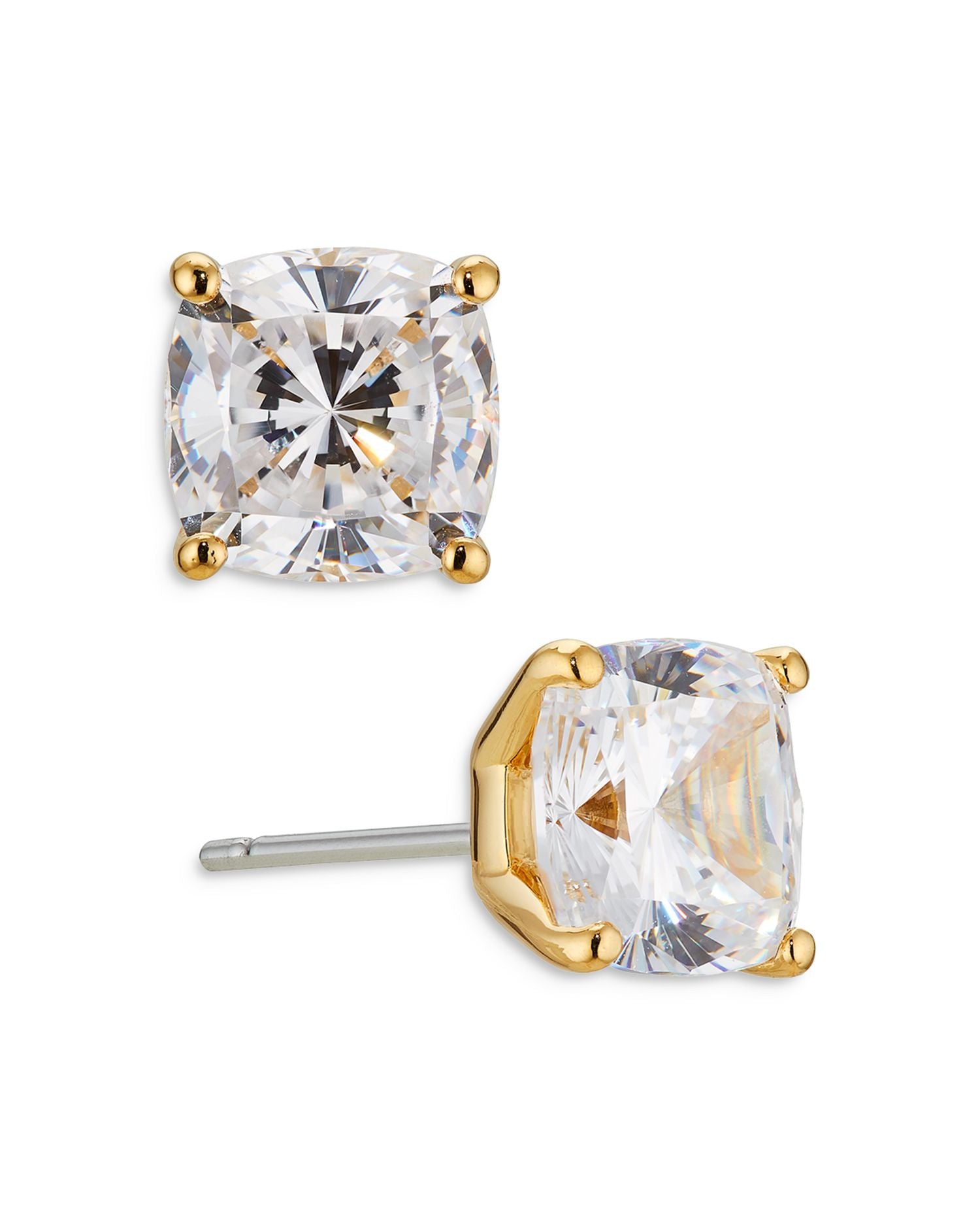 Modern Love Cushion Cut Cubic Zirconia Stud Earrings