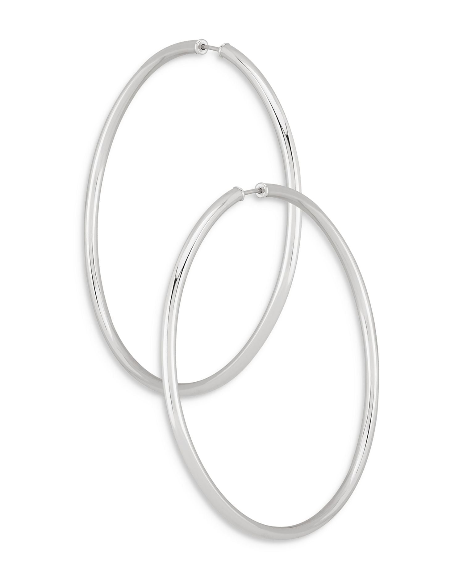 Sterling Silver Seamless Hoop Earrings - Exclusive
