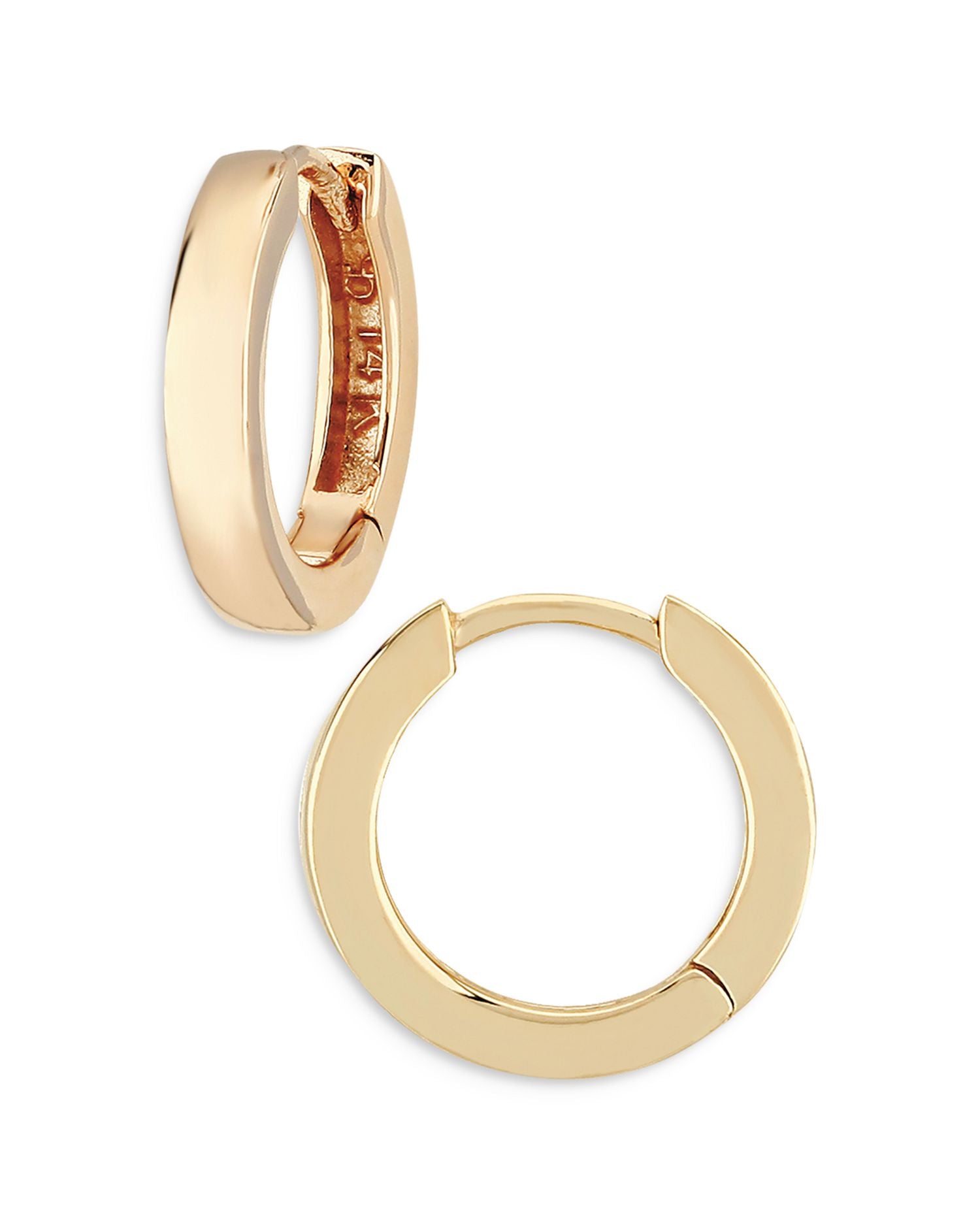 Hinged Hoop Earrings in 14K Yellow Gold - Exclusive