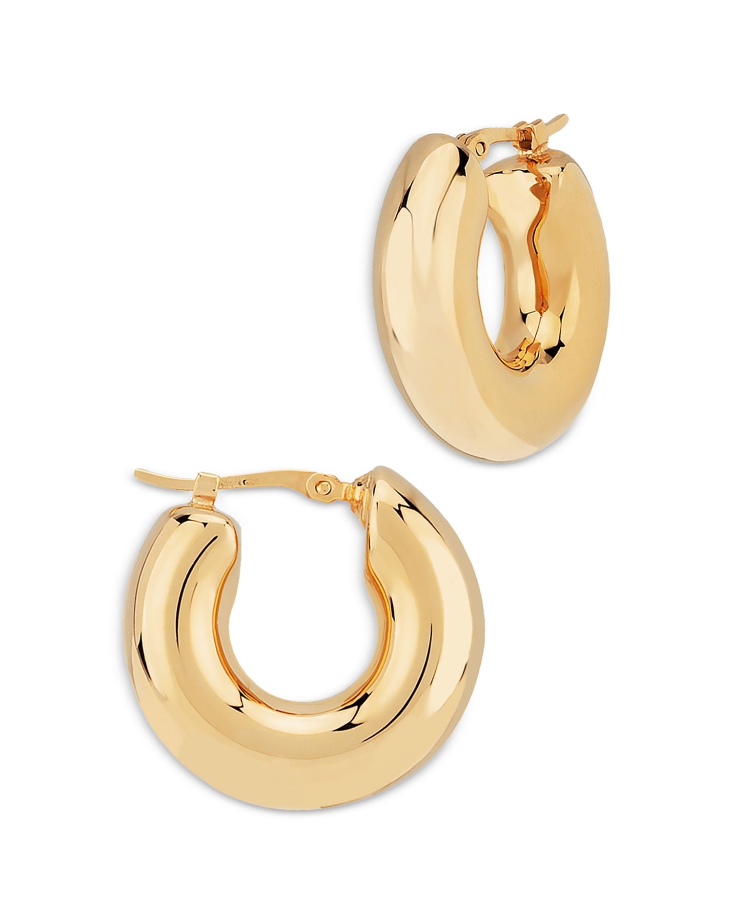Chubby Hoop Earrings in 14K Yellow Gold - Exclusive