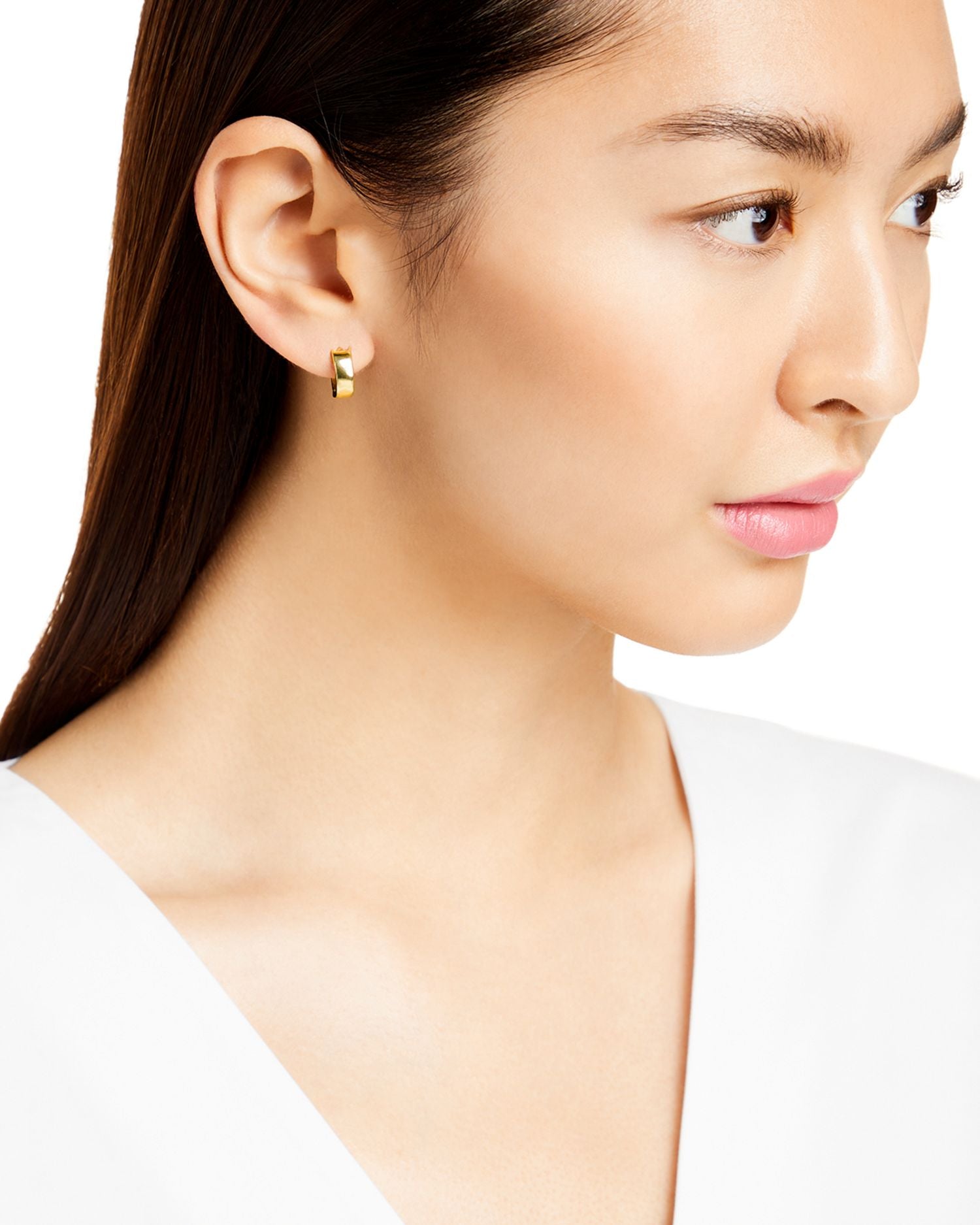 Huggie Hoop Earrings in 14K Yellow Gold - Exclusive