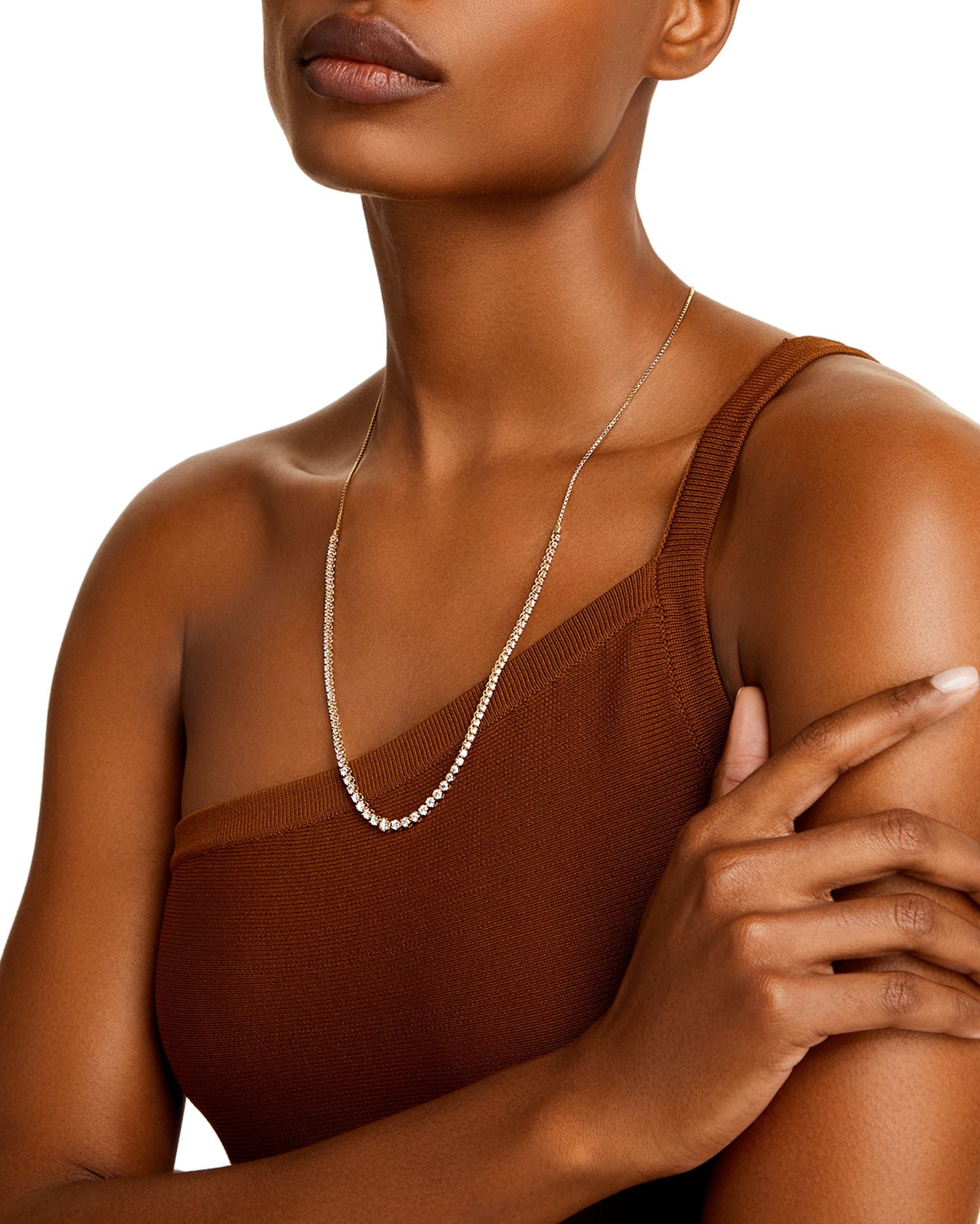 Diamond Graduated Bolo Necklace in 14K Yellow Gold, 2.50 ct. t.w. - Exclusive