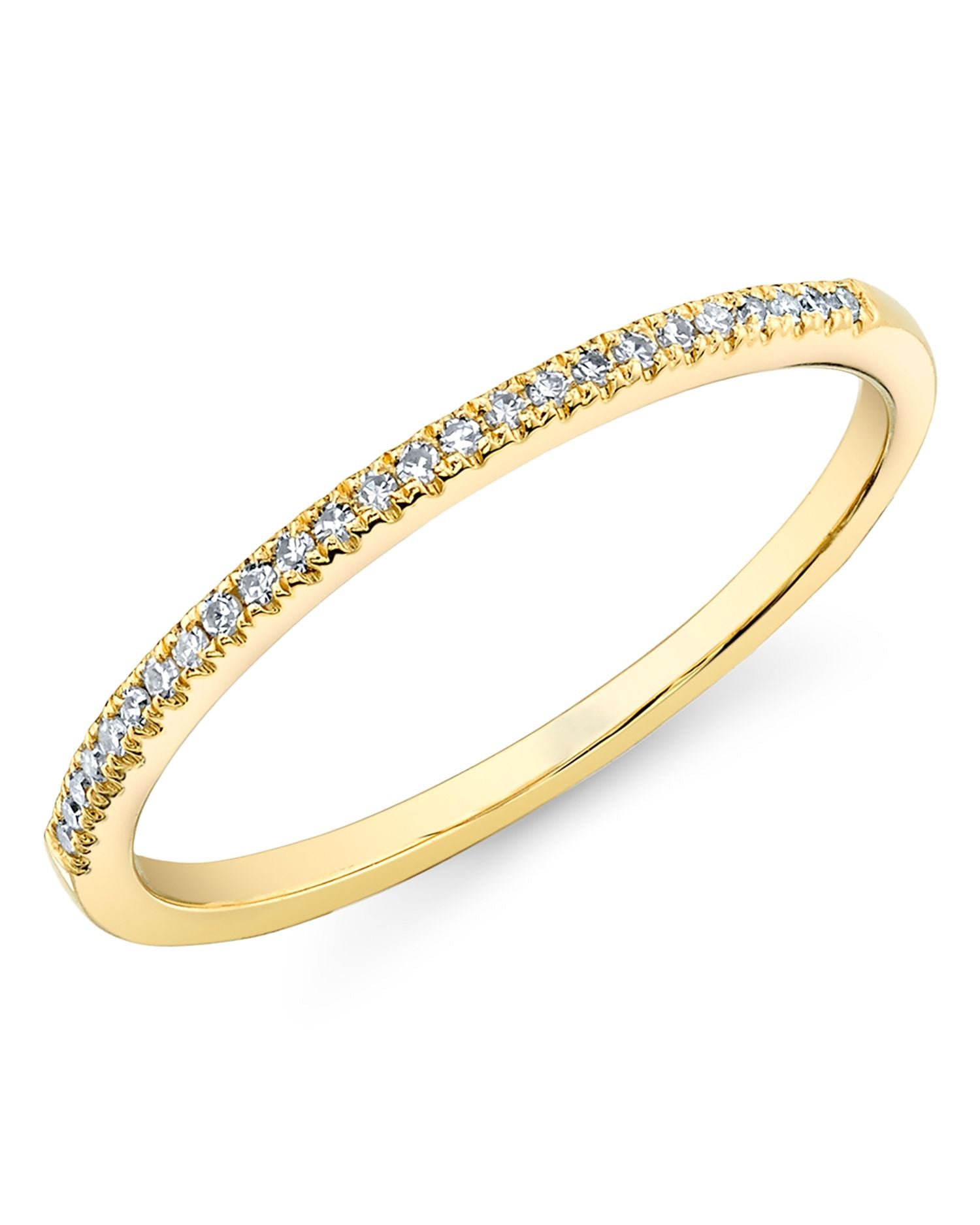 14K Yellow Gold Kate Diamond Stacking Band