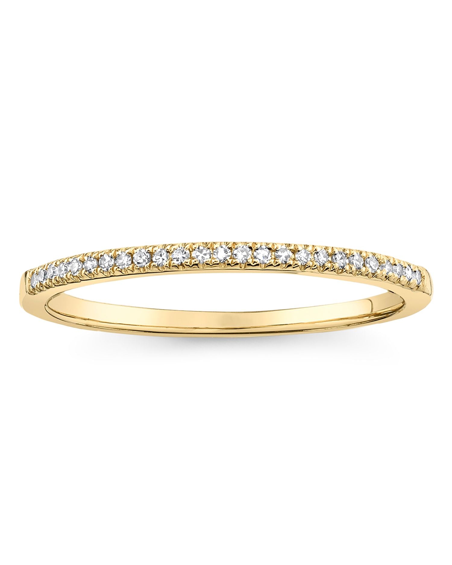14K Yellow Gold Kate Diamond Stacking Band