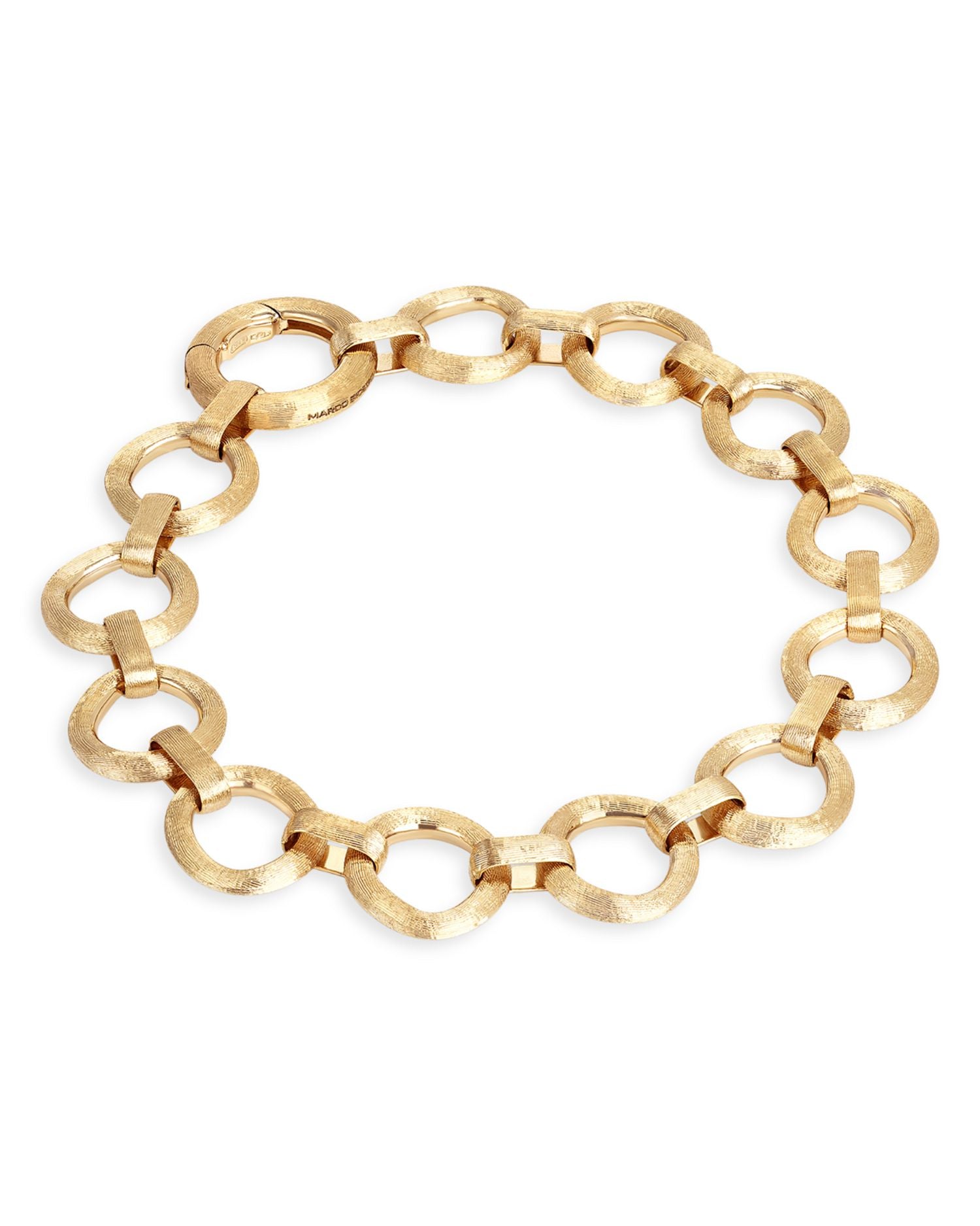 18K Yellow Gold Jaipur Flat Link Chain Bracelet