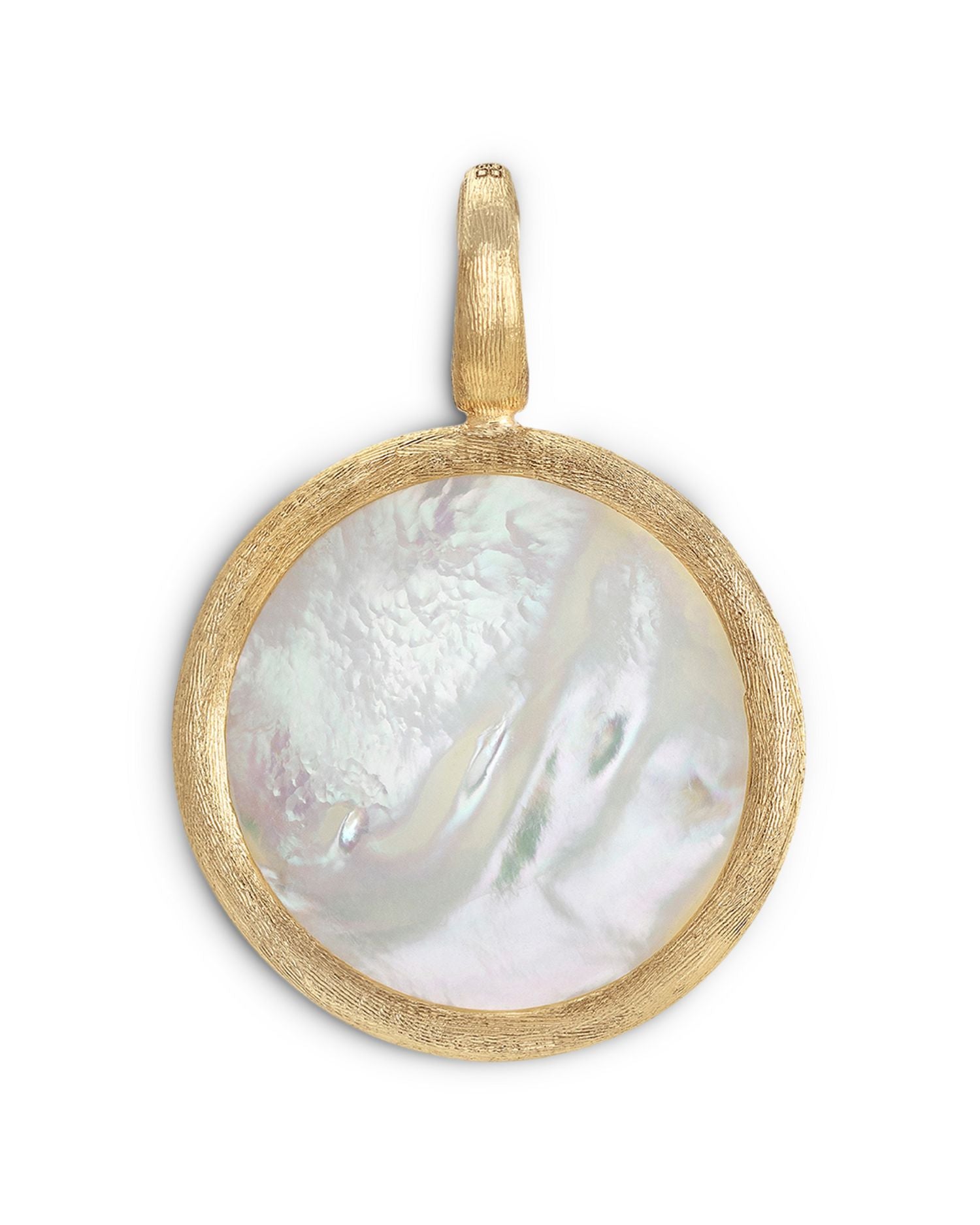 18K Yellow Gold Jaipur Mother of Pearl Pendant