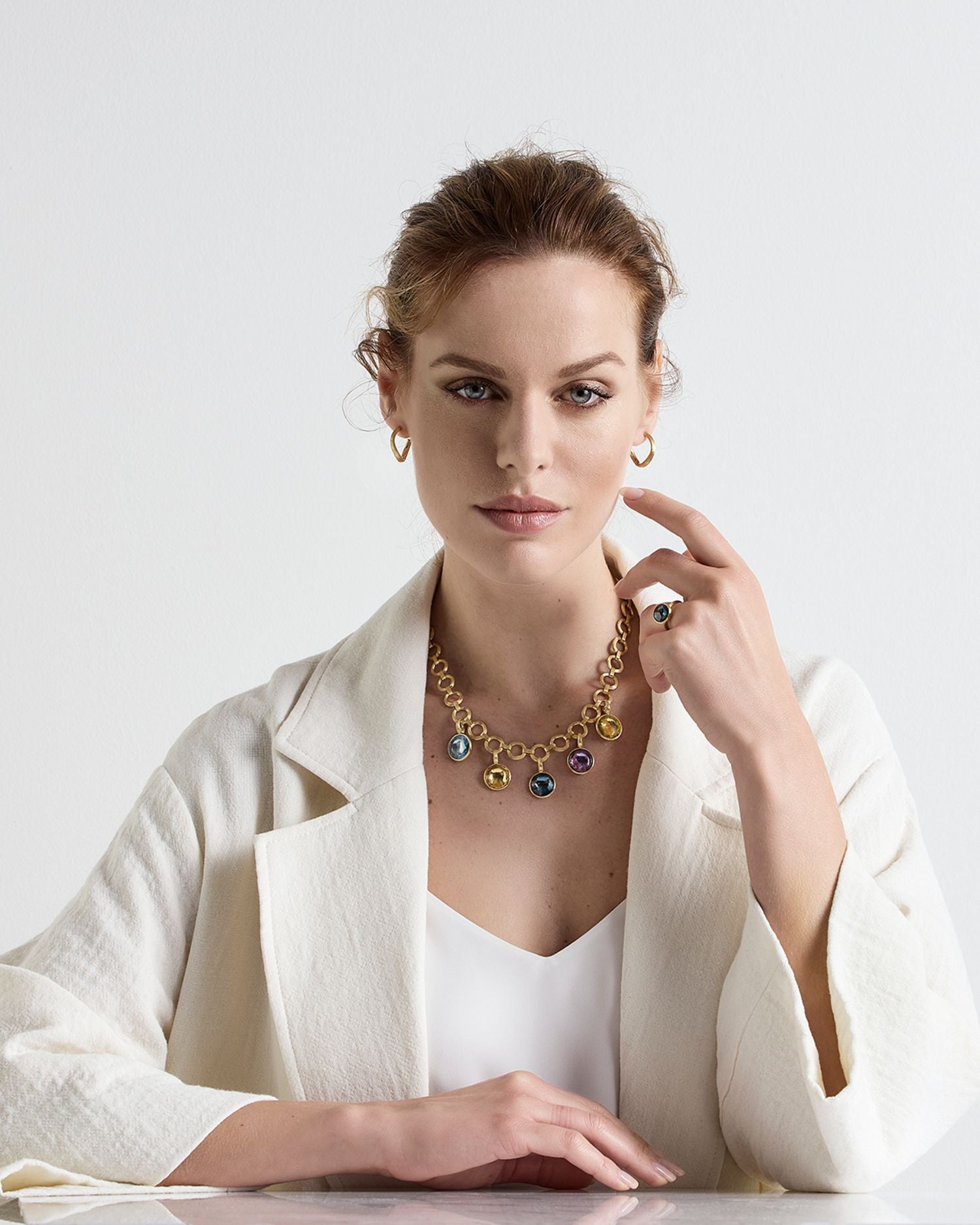 18K Yellow Gold Jaipur Small Pendants Collection