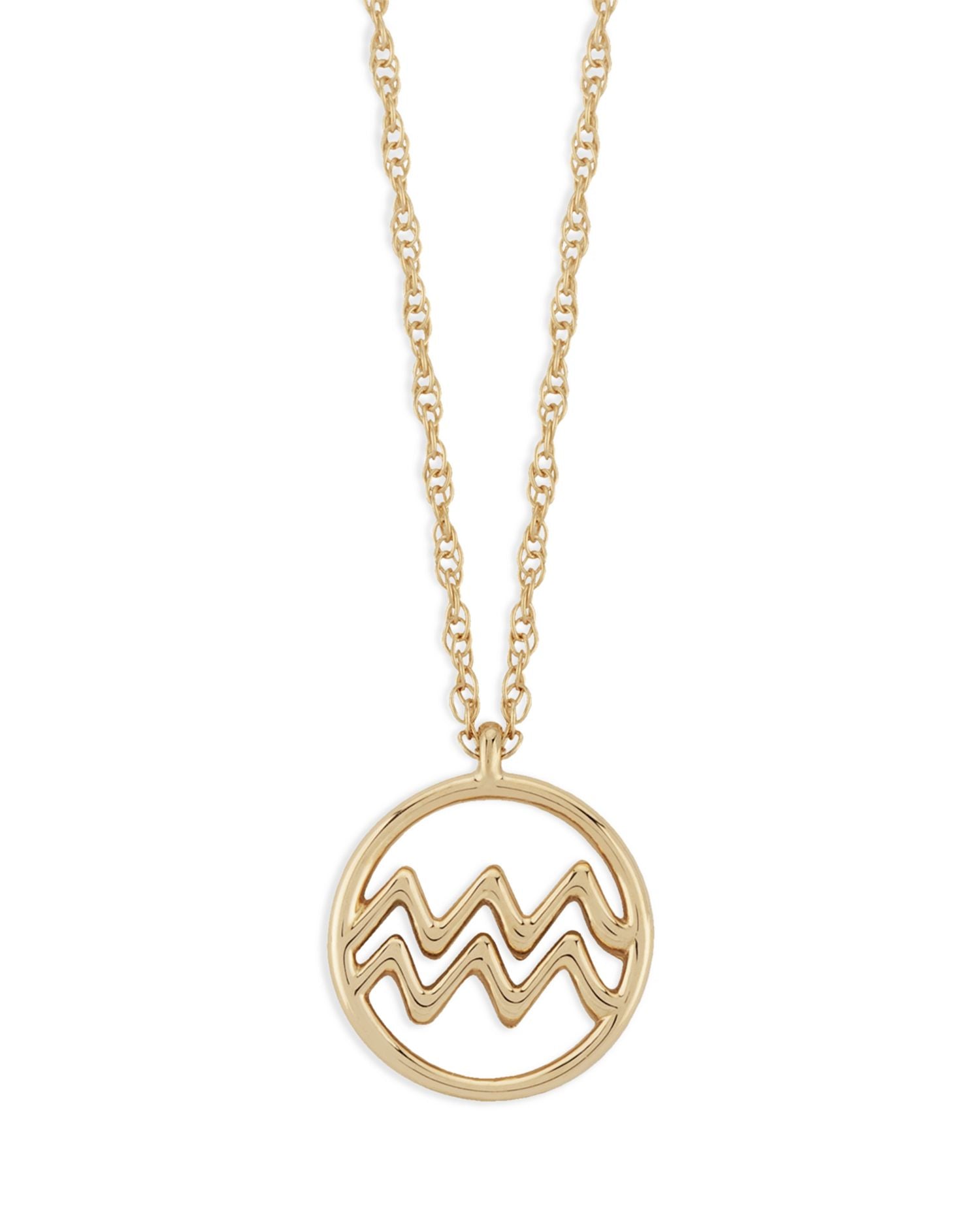 Zodiac Pendant Necklace in 14K Yellow Gold  18' - Exclusive