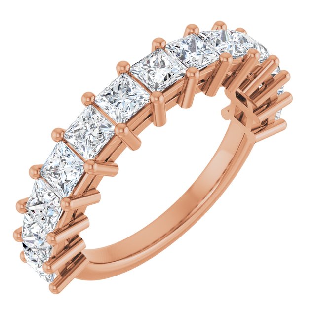 2Ct Lab-grown Diamond Band in 14K Rose Gold