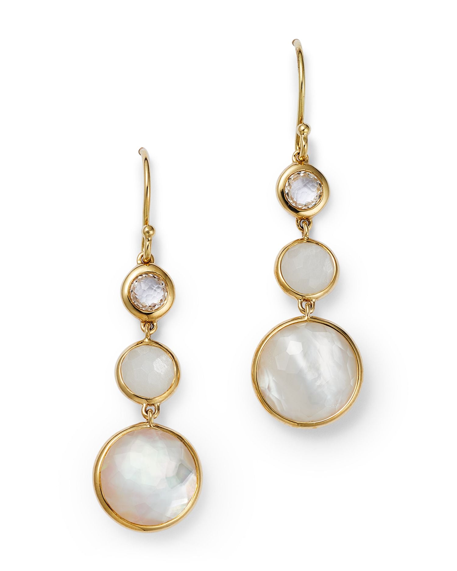 18K Yellow Gold Lollipop® Multi Stone Triple Drop Earrings