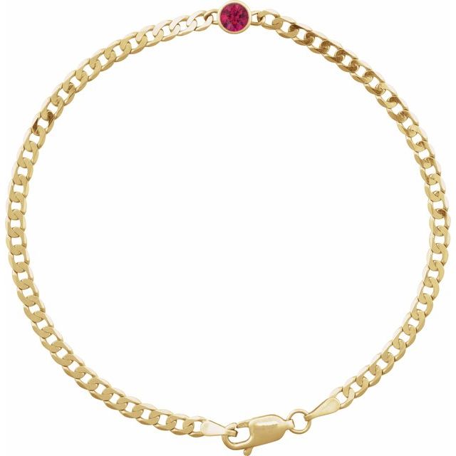 Lab-grown Diamond Bracelet in 14K Yellow Gold