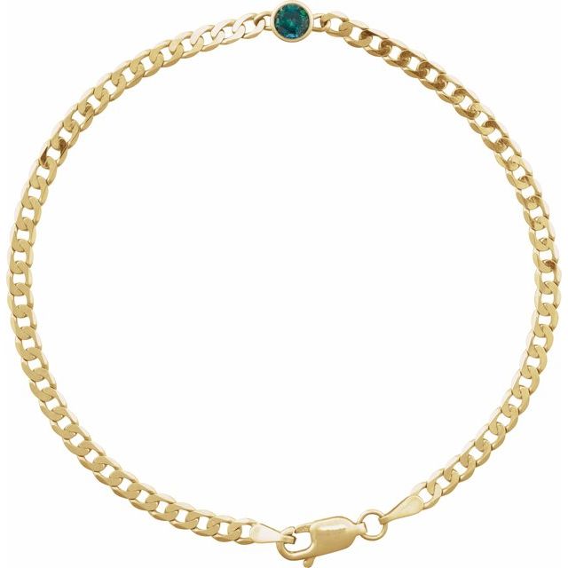 Lab-grown Diamond Bracelet in 14K Yellow Gold