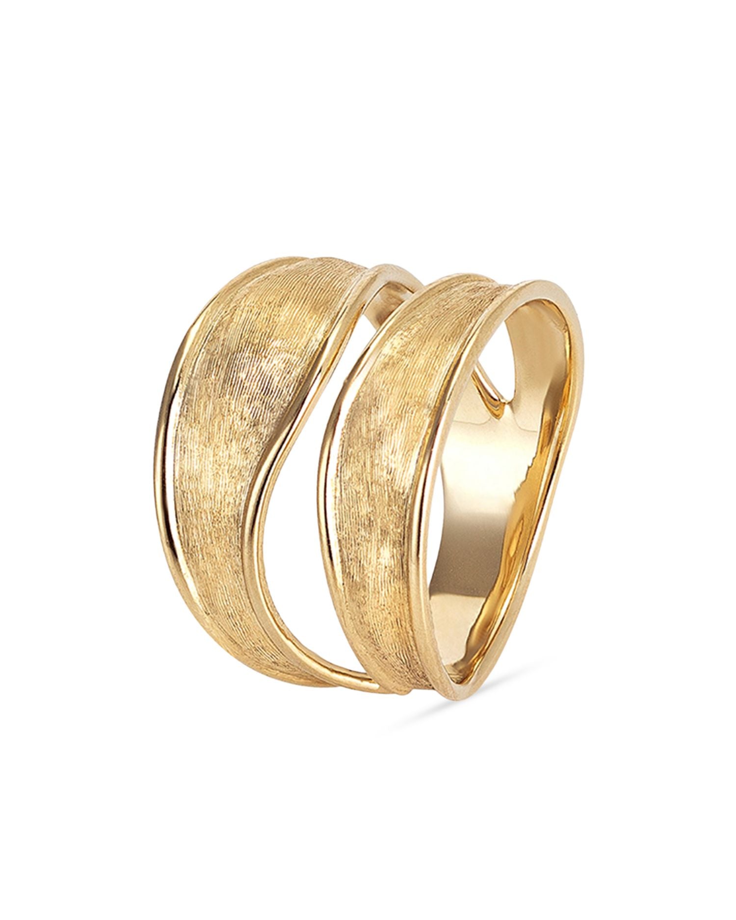 18K Yellow Gold Lunaria Split Statement Ring