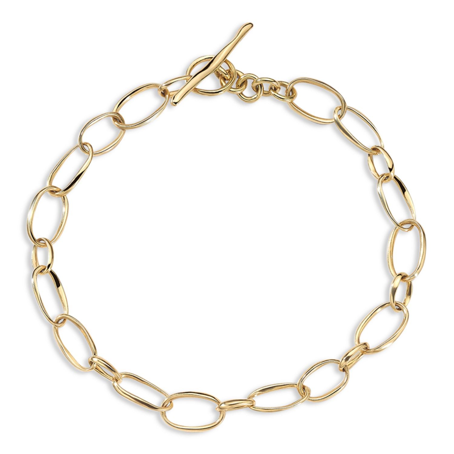 18K Yellow Gold Classico Scultura Link Bracelet